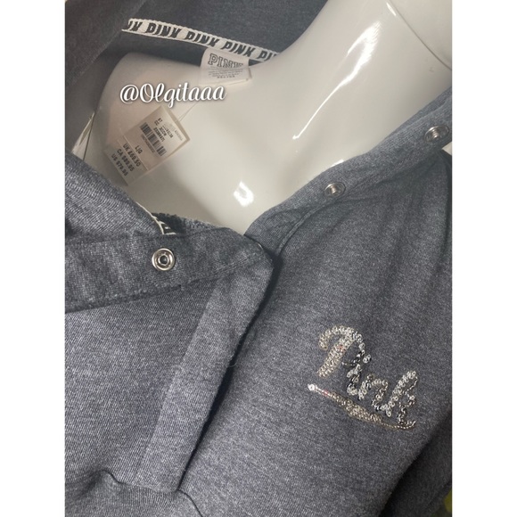 PINK Large HTF Bling Pullover - Picture 5 of 8